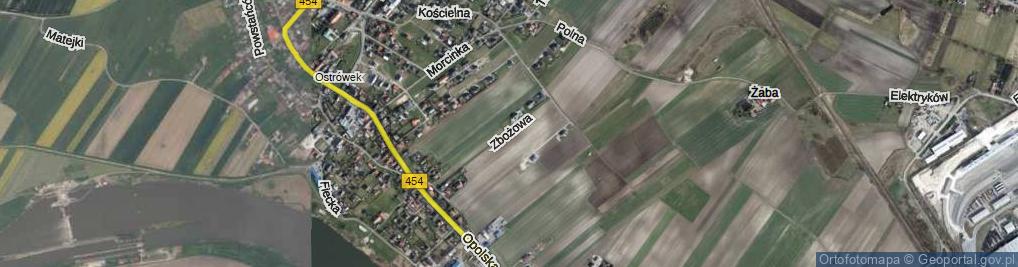 Zdjęcie satelitarne Zbożowa ul.